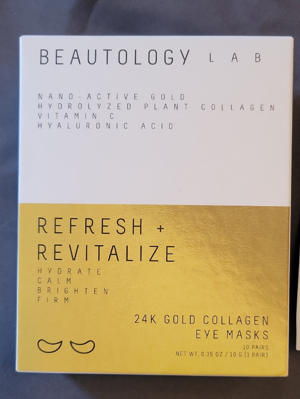 Refresh + Revitalize 24K Gold Collagen Eye Masks - Gold